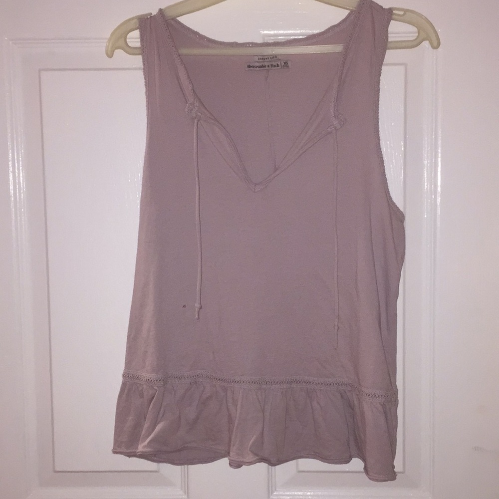 Light purple drawstring tank top
